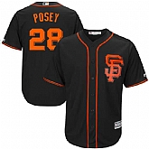 San Francisco Giants #28 Buster Posey Black Alternate New Cool Base Stitched Jersey JiaSu,baseball caps,new era cap wholesale,wholesale hats